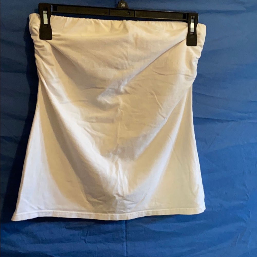 White Stretchy Halter Shirt